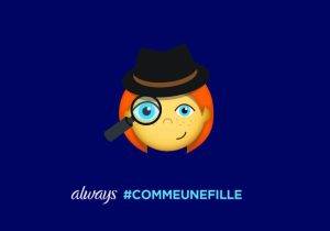 #LikeAGirl 2.5_Postcard_Girl Emoji Dectective_FR