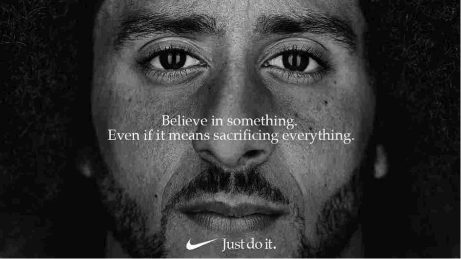 Campagne Nike "Believe in something. Even if it means sacrificing everything."