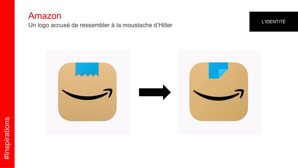 évolution du logo amazon