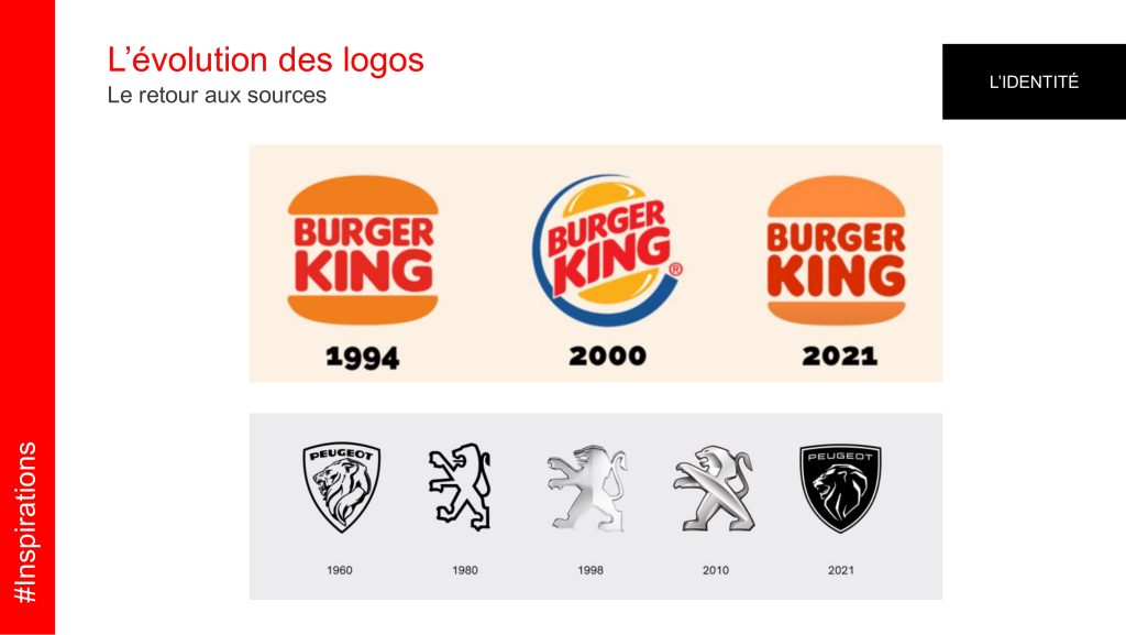 Retour aux sources des logos Burger King et Peugeot