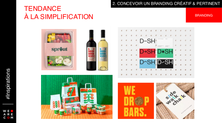 Tendance à la simplification des packagings
