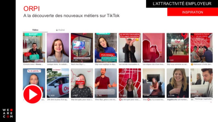 Campagne TikTok d'ORPI