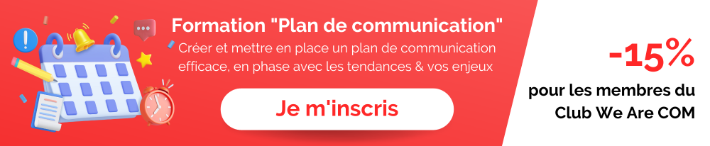 Formation Plan de communication par We Are COM