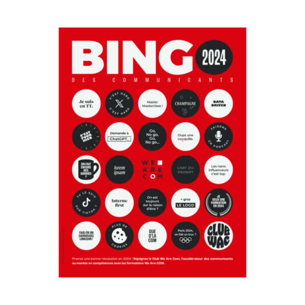 Le Bingo des Communicants 2024