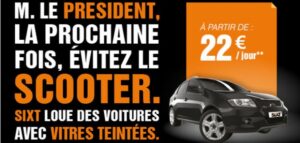 campagne affichage Sixt