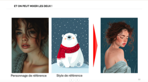 mixer deux images avec l'IA