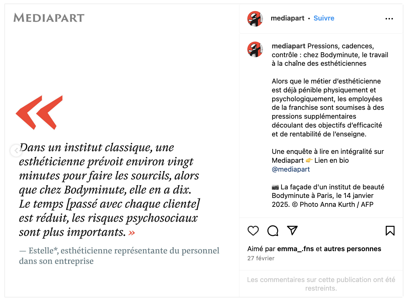 MediaPart Body Minute