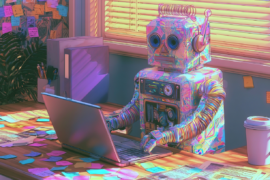 Robot communicante utilisant Claude avec des skills personnalisés sur son ordinateur