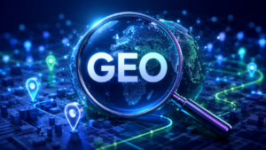 Illustration du GEO, une marque citée dans les réponses des moteurs de recherche à IA générative