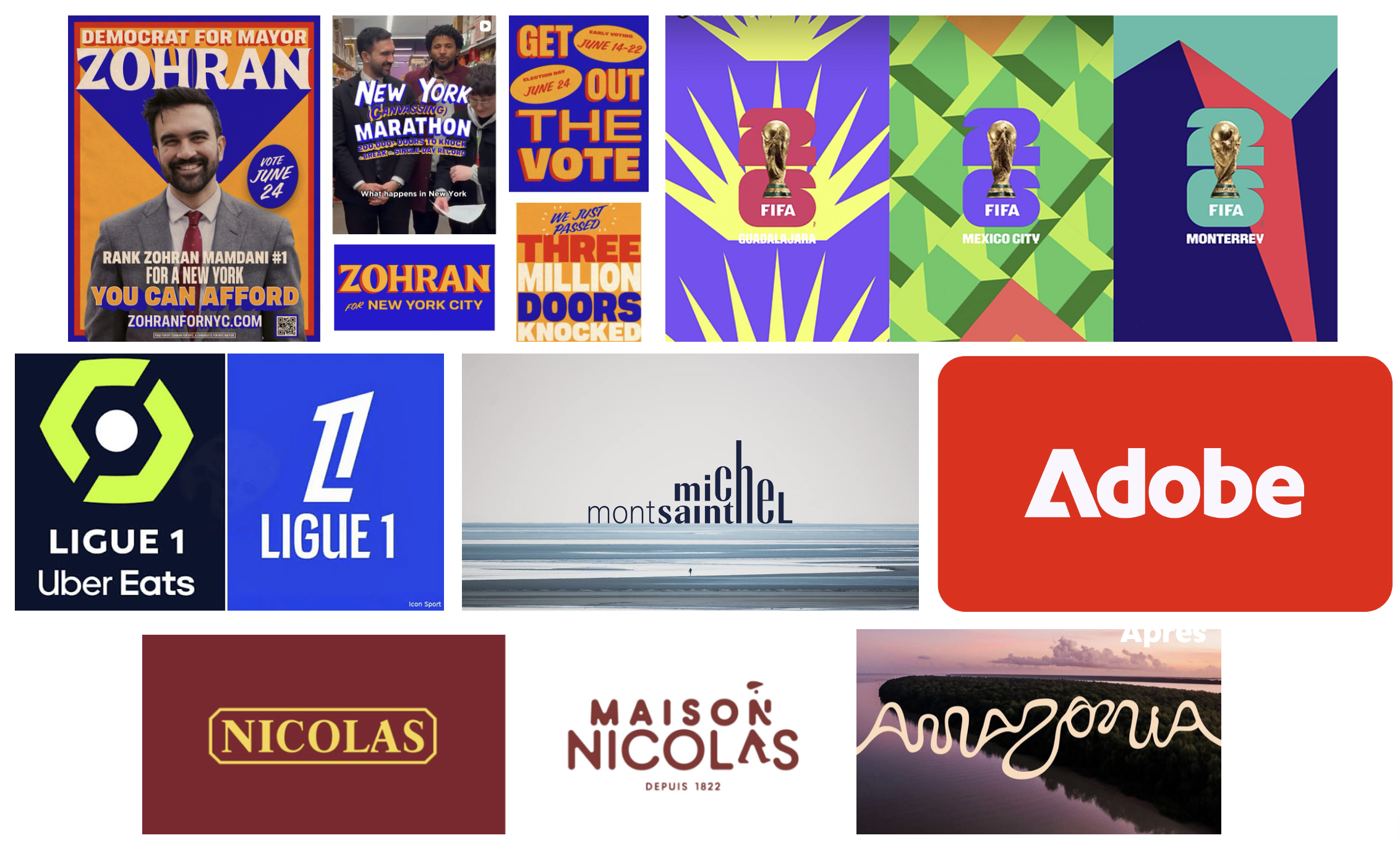 Typo est le message tendances créatives