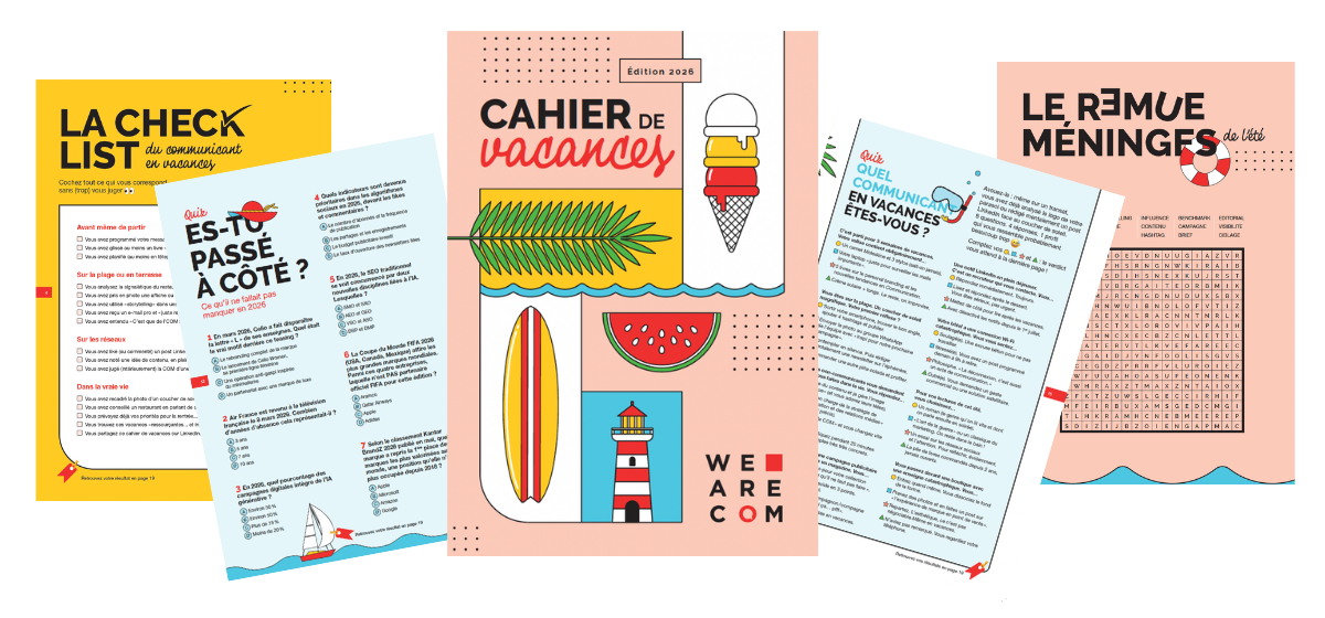 Cahier de vacances We Are COM 2026