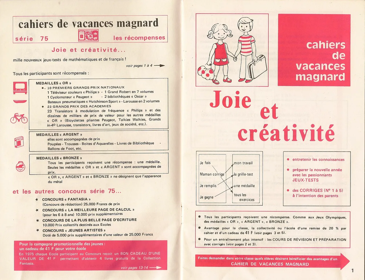 cahier de vacances RADIO FRANCE archives famille magnard